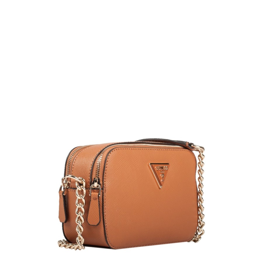 Femme Guess Sac Porte Epaule | Sac Travers Noelle Guess Cognac