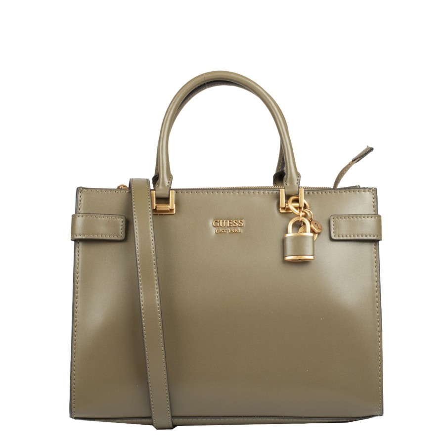 Femme Guess Sac Porte Main | Sac A Main Olive Atene