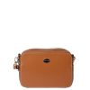 Femme Mac Douglas Sac Porte Bandouliere / Porte Travers | Sac Travers En Cuir Ambassadrice S Buni Mac Douglas Chatain