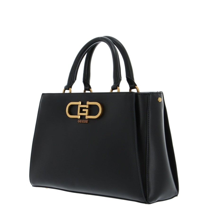 Femme Guess Sac Porte Main | Sac A Main Fleet Guess Noir