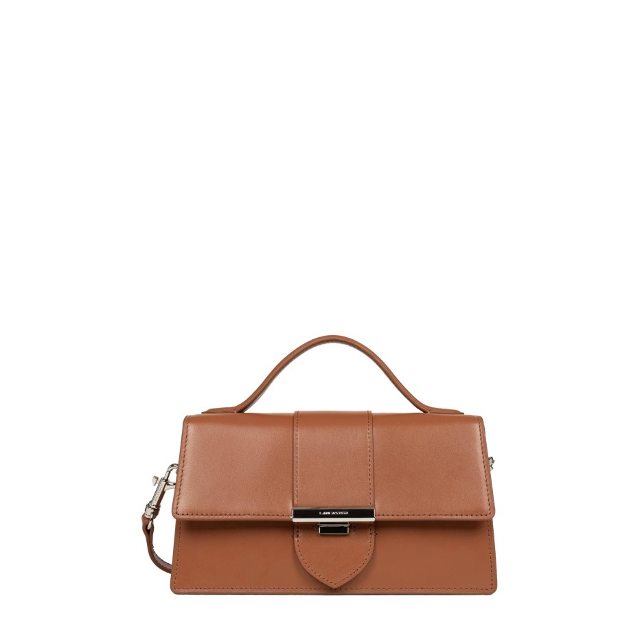 Femme Lancaster Sac Porte Main | Sac Baguette En Cuir Paris Ily Lancaster Camel