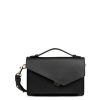 Femme Lancaster Sac Porte Main | Sac Travers En Cuir Zoe Lancaster Noir