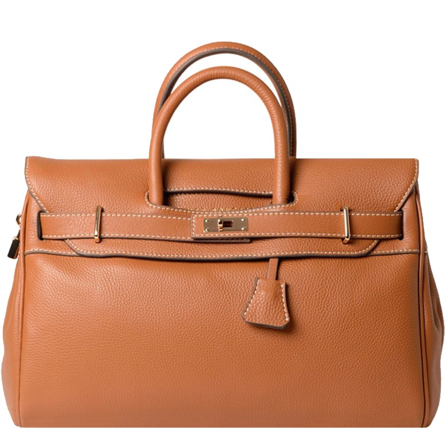 Femme Mac Douglas Sac Porte Main | Sac A Main En Cuir Pyla S Romy Mac Douglas Chatain