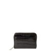 Femme Mac Douglas Porte Monnaie | Portefeuille Cutter Rythme Mac Douglas Noir Croco