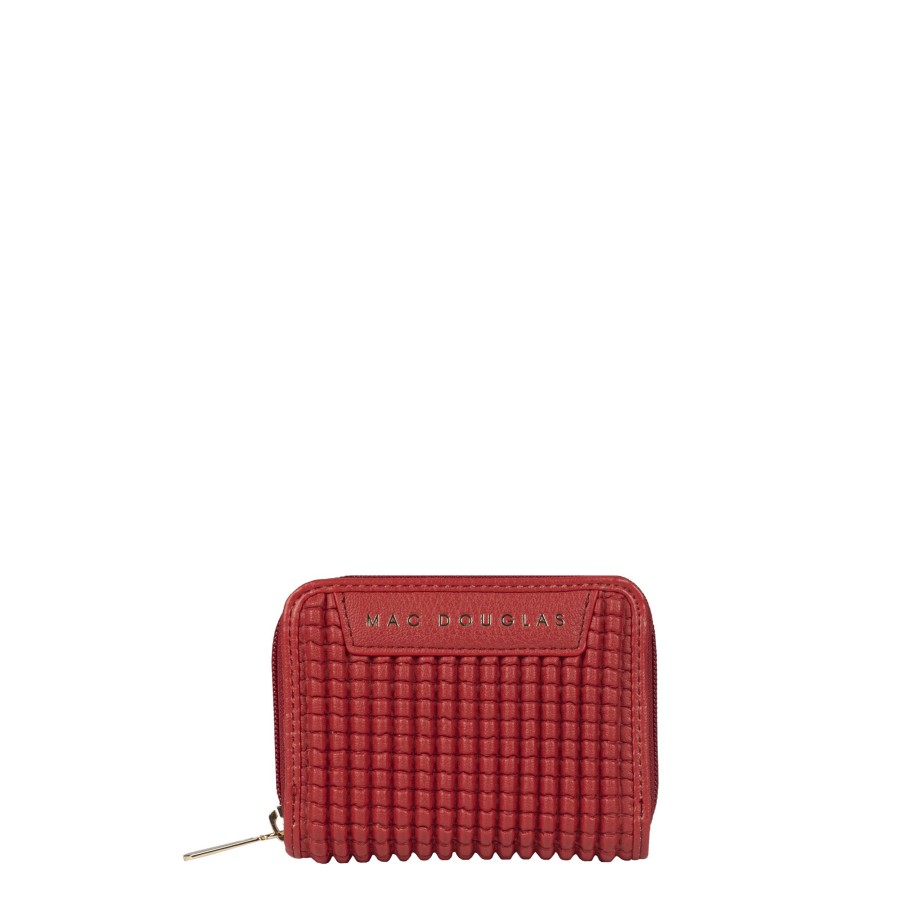 Femme Mac Douglas Portefeuille | Portefeuille Arlequin Bryan Mac Douglas Rouge