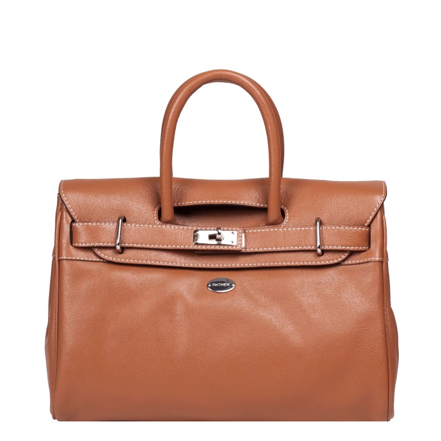 Femme Mac Douglas Sac Porte Main | Sac A Main En Cuir Pyla Buni Xs Mac Douglas Chatain