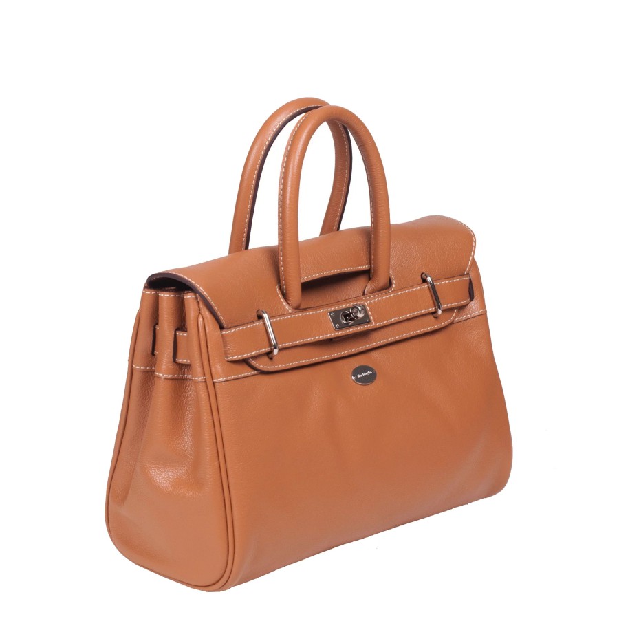 Femme Mac Douglas Sac Porte Main | Sac A Main En Cuir Pyla Buni Xs Mac Douglas Chatain