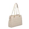 Femme Valentino Sac Porte Epaule | Sac Shopping Matelasse Ada Valentino Ecru