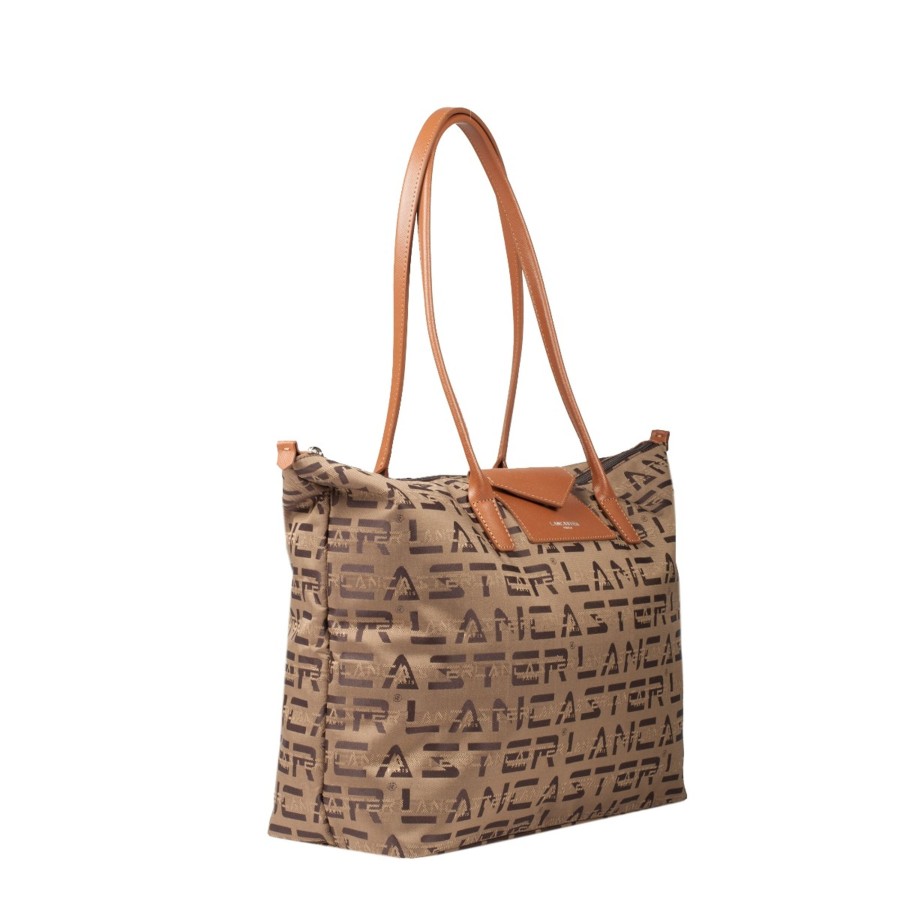 Femme Lancaster Sac Porte Epaule | Sac Shopping Logo Kba