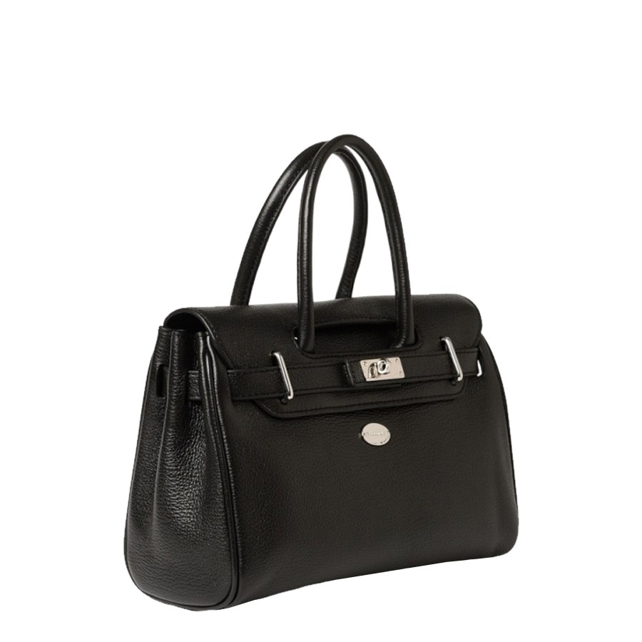 Femme Mac Douglas Sac Porte Main | Petit Sac A Main En Cuir Pyla Xxs Buni Mac Douglas Noir