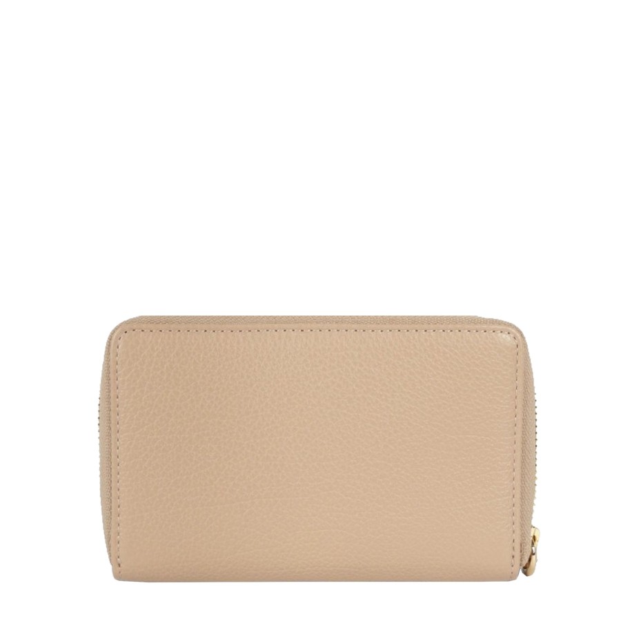 Femme Lancaster Portefeuille | Compagnon En Cuir Dune Lancaster Beige