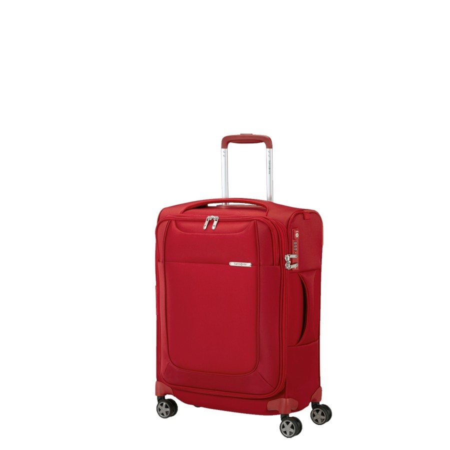 Bagages Samsonite Valise 4 Roues Souple | Valise Cabine Extensible 55Cm D Lite Samsonite Rouge