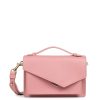 Femme Lancaster Sac Porte Main | Sac Travers En Cuir Zoe Lancaster Rose