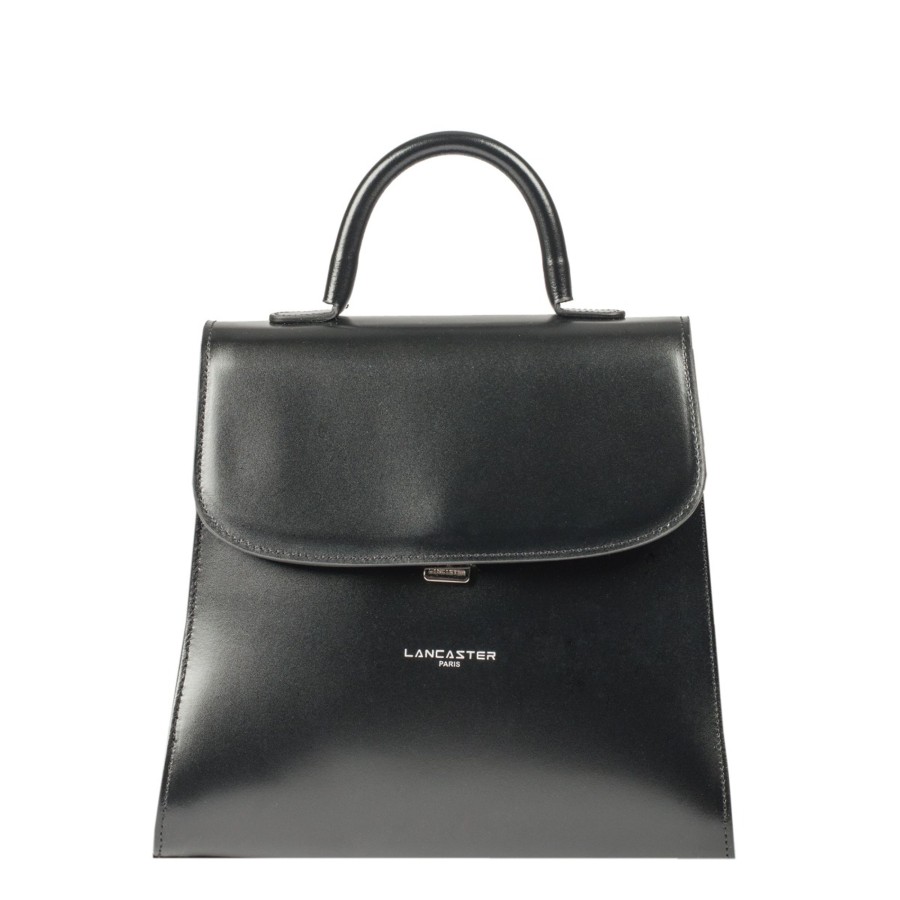 Femme Lancaster Sac A Dos | Sac A Dos En Cuir Suave Even Lancaster Noir