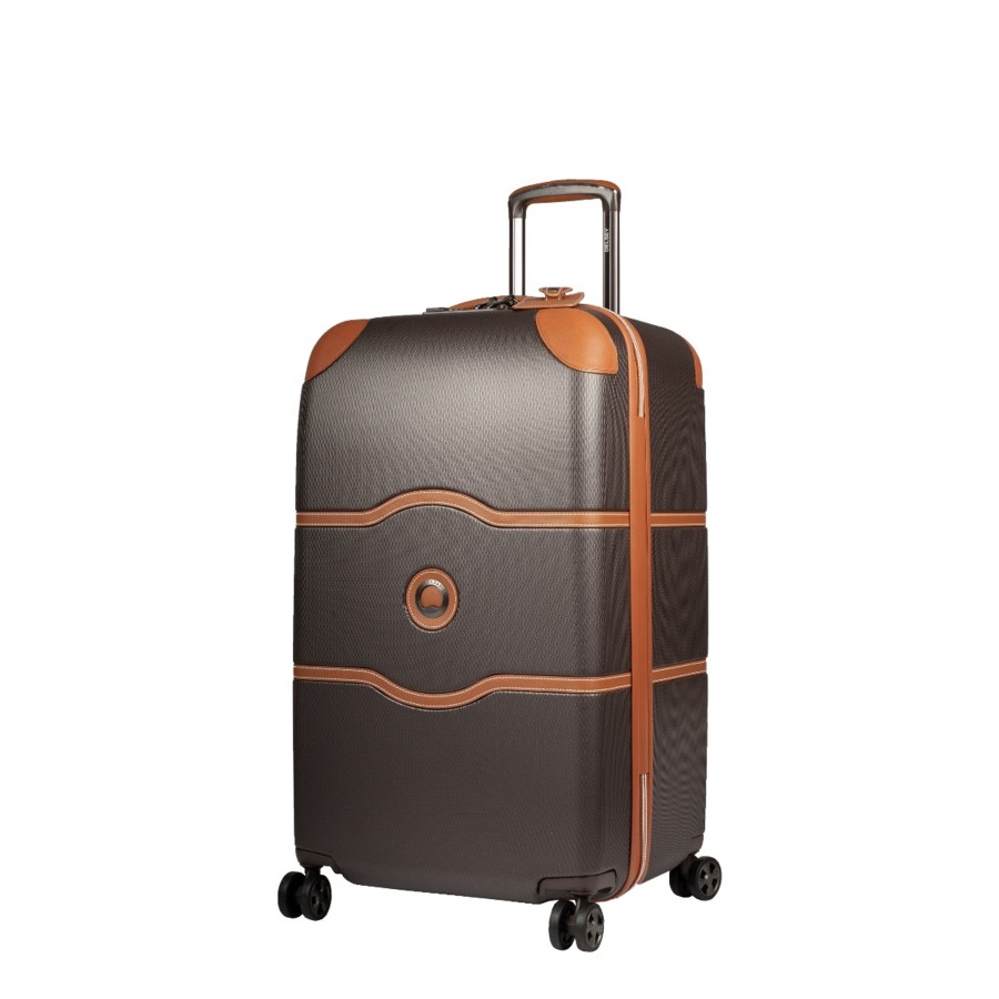 Bagages Delsey Valise 4 Roues Rigide | Valise Trunk 73Cm Chatelet Air 2.0 Delsey Marron