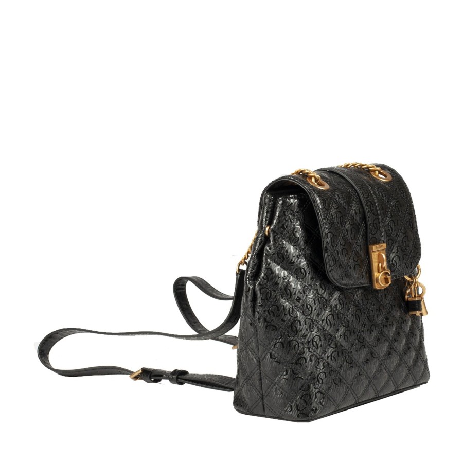 Femme Guess Sac A Dos | Sac A Dos Noir Gaia Guess