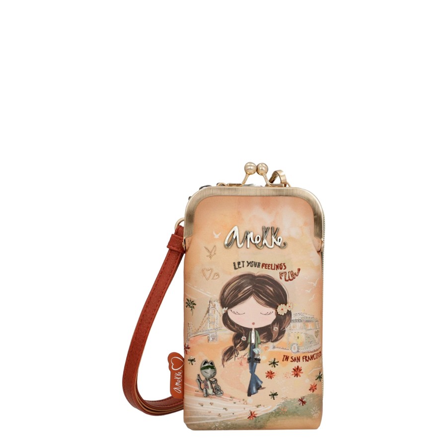 Femme Anekke Sac Porte Bandouliere / Porte Travers | Petit Sac Travers Peace And Love Anekke