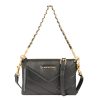 Femme Lancaster Sac Porte Epaule | Petite Pochette En Cuir Soft Matelasse Noir Lancaster