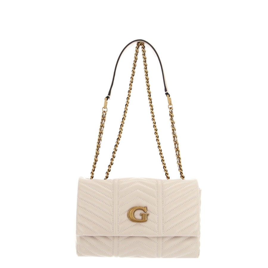 Femme Guess Sac Porte Bandouliere / Porte Travers | Sac Travers Lovide Guess Blanc