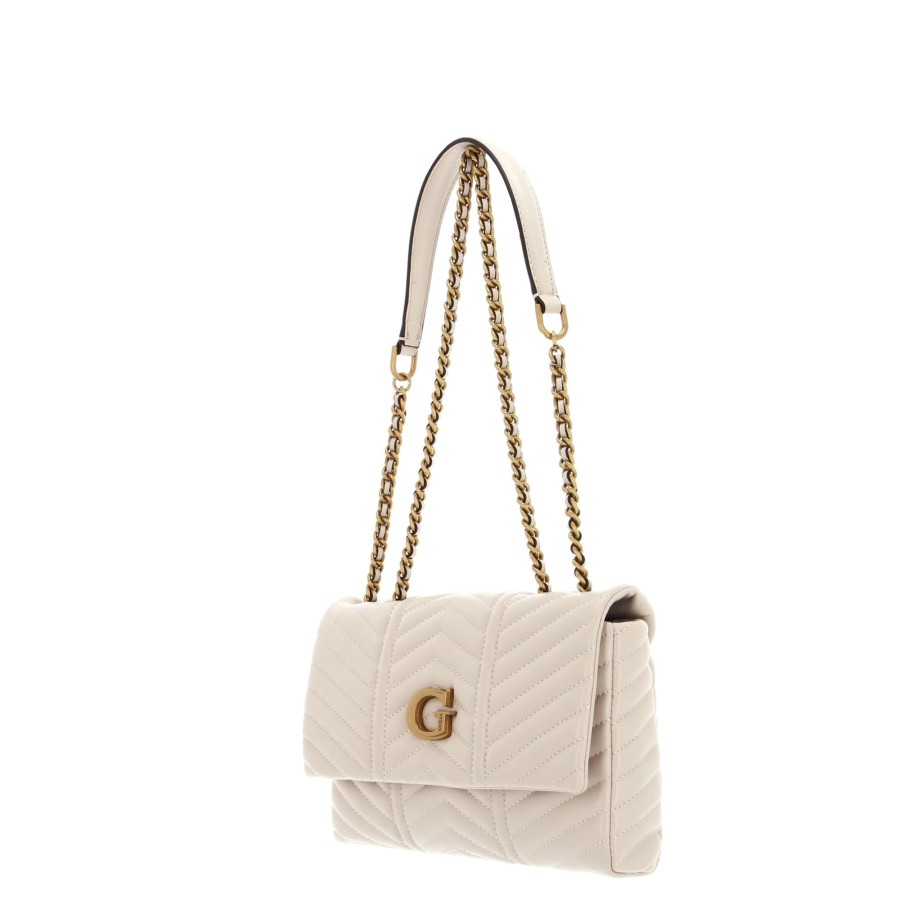 Femme Guess Sac Porte Bandouliere / Porte Travers | Sac Travers Lovide Guess Blanc