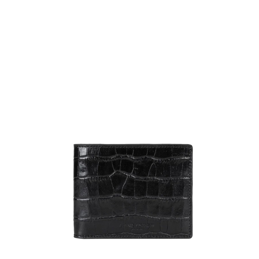 Homme Lancaster Portefeuille | Porte Cartes En Cuir Croco Homme Lancaster