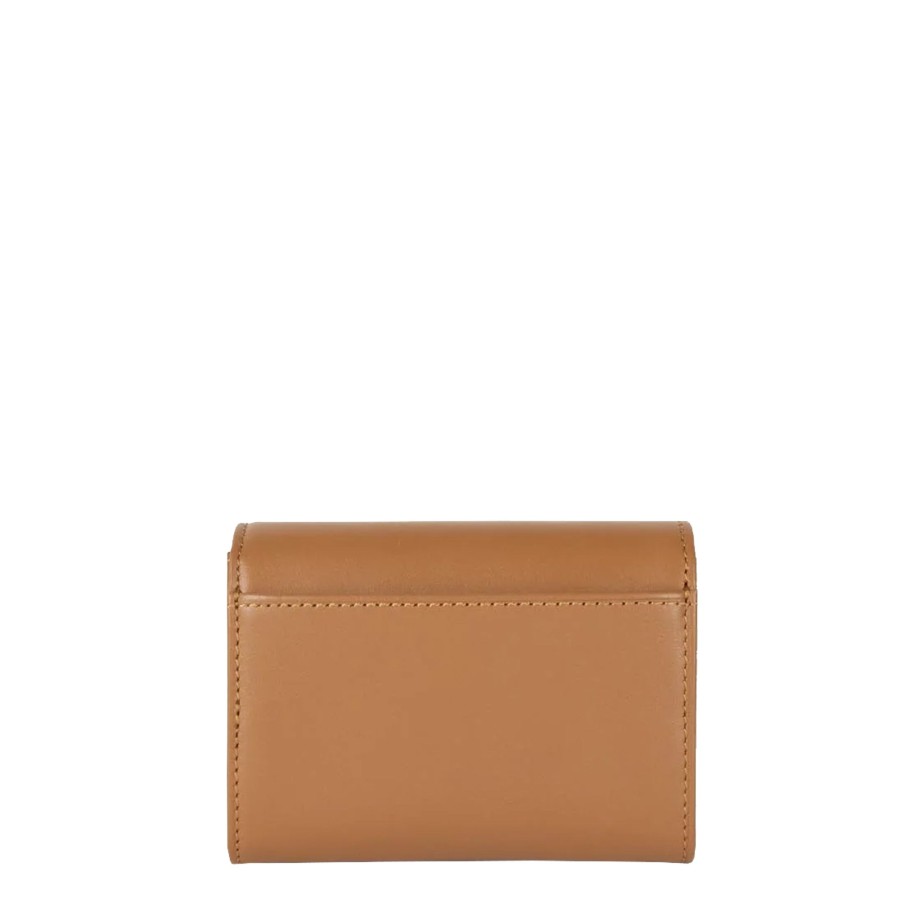 Femme Lancaster Portefeuille | Portefeuille En Cuir Paris Pm Lancaster Camel