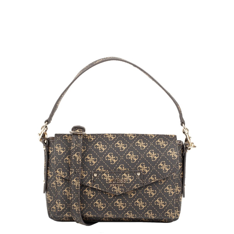 Femme Guess Sac Porte Epaule | Sac Travers Eco Brenton Guess