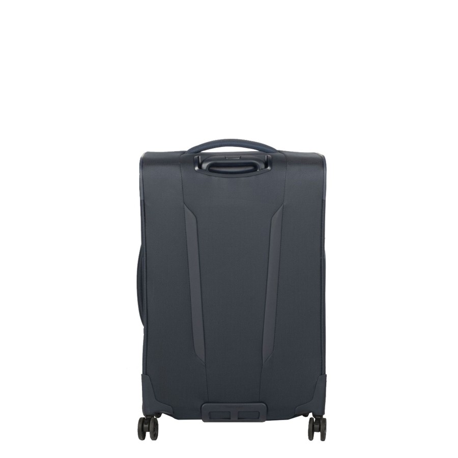 Bagages Samsonite Valise 4 Roues Souple | Valise 4 Roues 67 Cm Extensible Respark Samsonite Bleu Marine