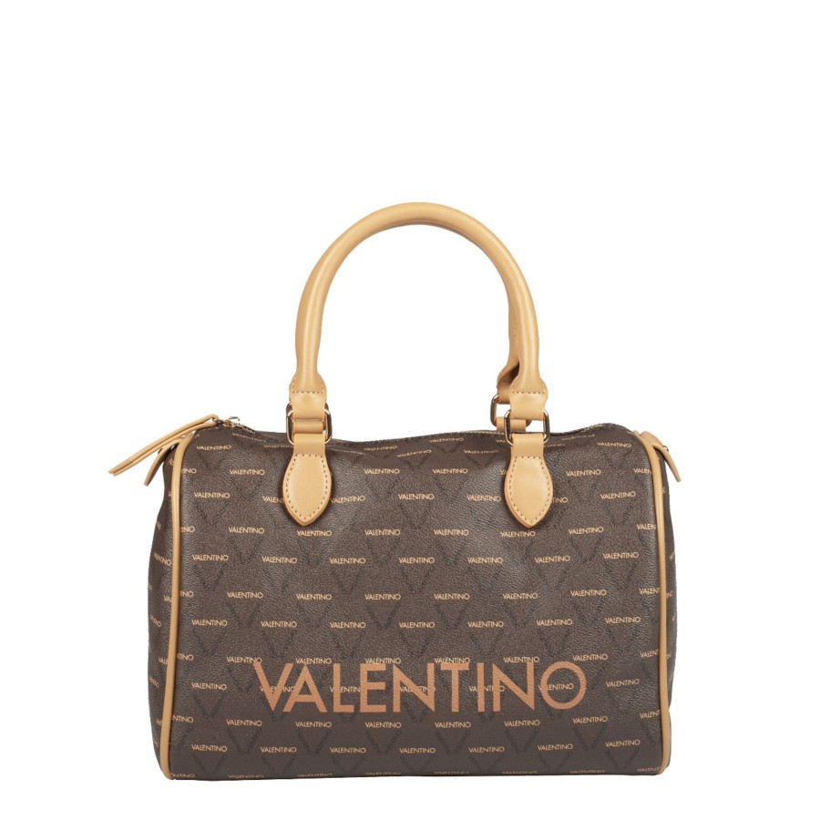 Femme Valentino Sac Porte Main | Sac A Main Liuto Marron Multi