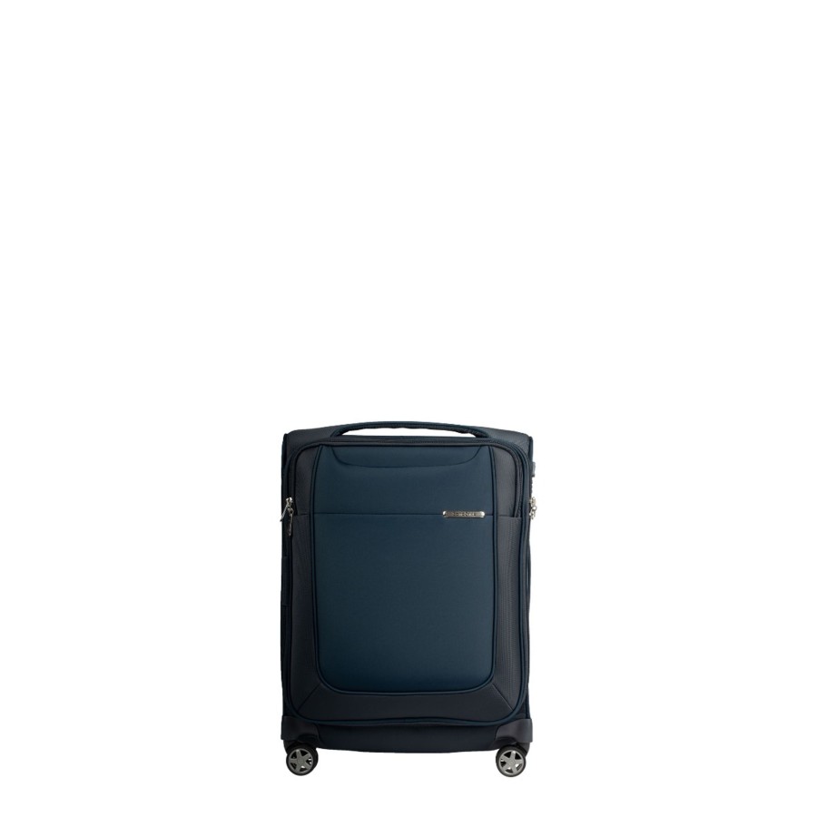 Bagages Samsonite Valise 4 Roues Souple | Valise Cabine Extensible 55Cm D Lite Samsonite Bleu