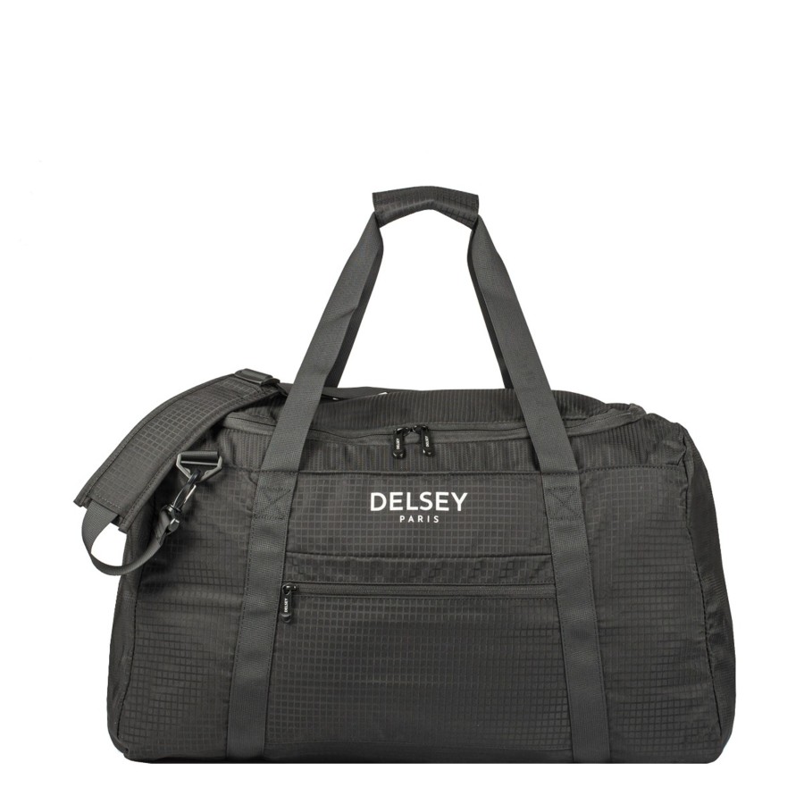 Homme Delsey Sac De Voyage | Sac Pliable M Nomade Delsey Noir