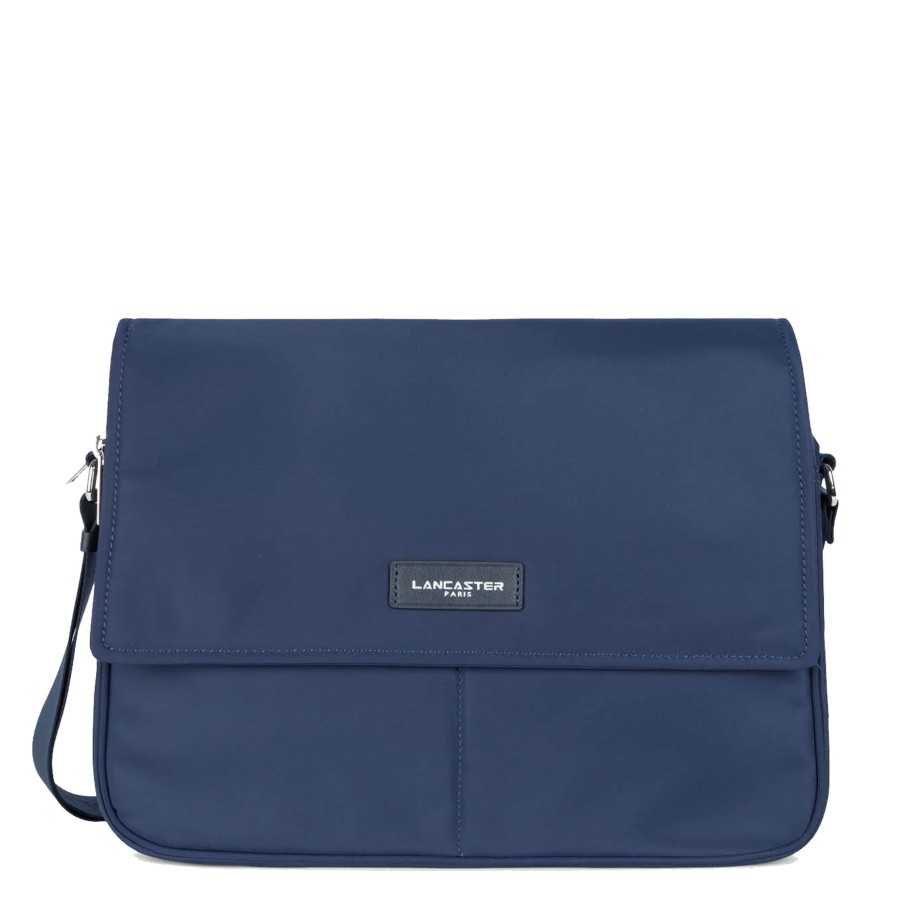 Femme Lancaster Sac Porte Bandouliere / Porte Travers | Grand Sac Gibeciere Basic Vita Lancaster Bleu