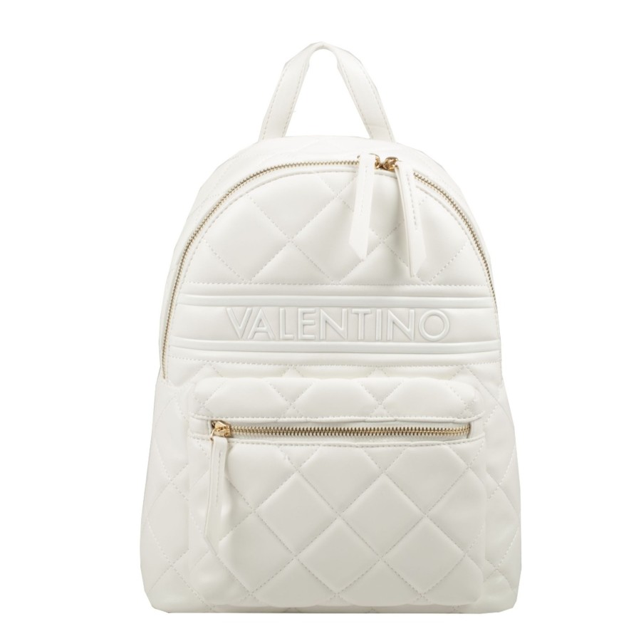 Femme Valentino Sac A Dos | Sac A Dos Matelasse Ada Valentino Blanc