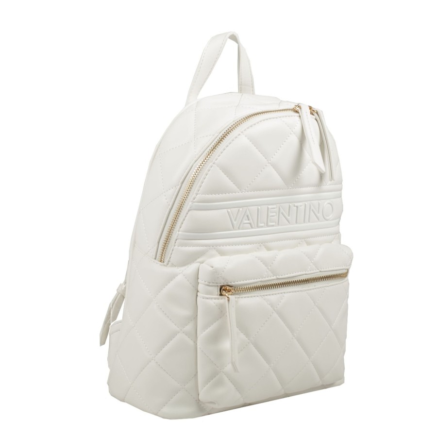 Femme Valentino Sac A Dos | Sac A Dos Matelasse Ada Valentino Blanc