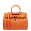 Femme Mac Douglas Sac Porte Main | Sac A Main En Cuir Pyla Buni Xs Mac Douglas Orange