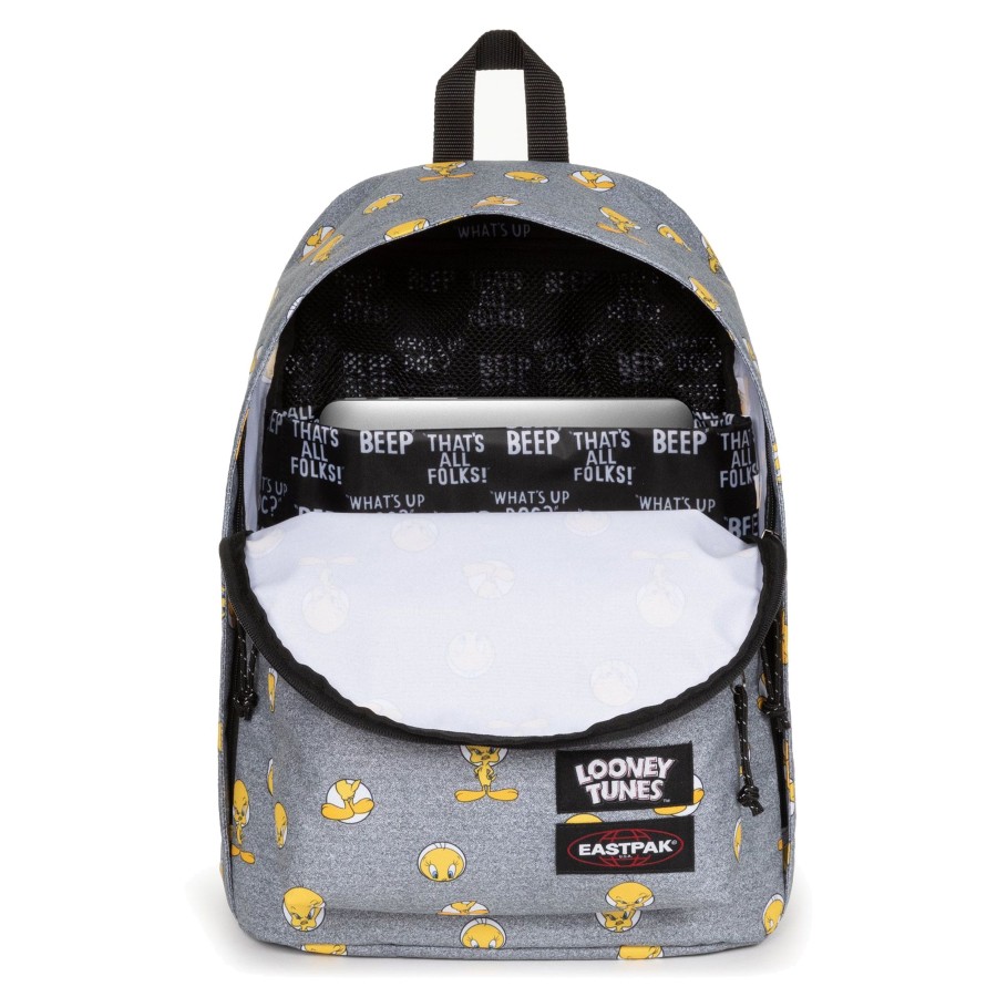 Scolaire Eastpak Sac A Dos | Sac A Dos 27L Out Of Office Looney Tunes Eastpak Tweety Grey