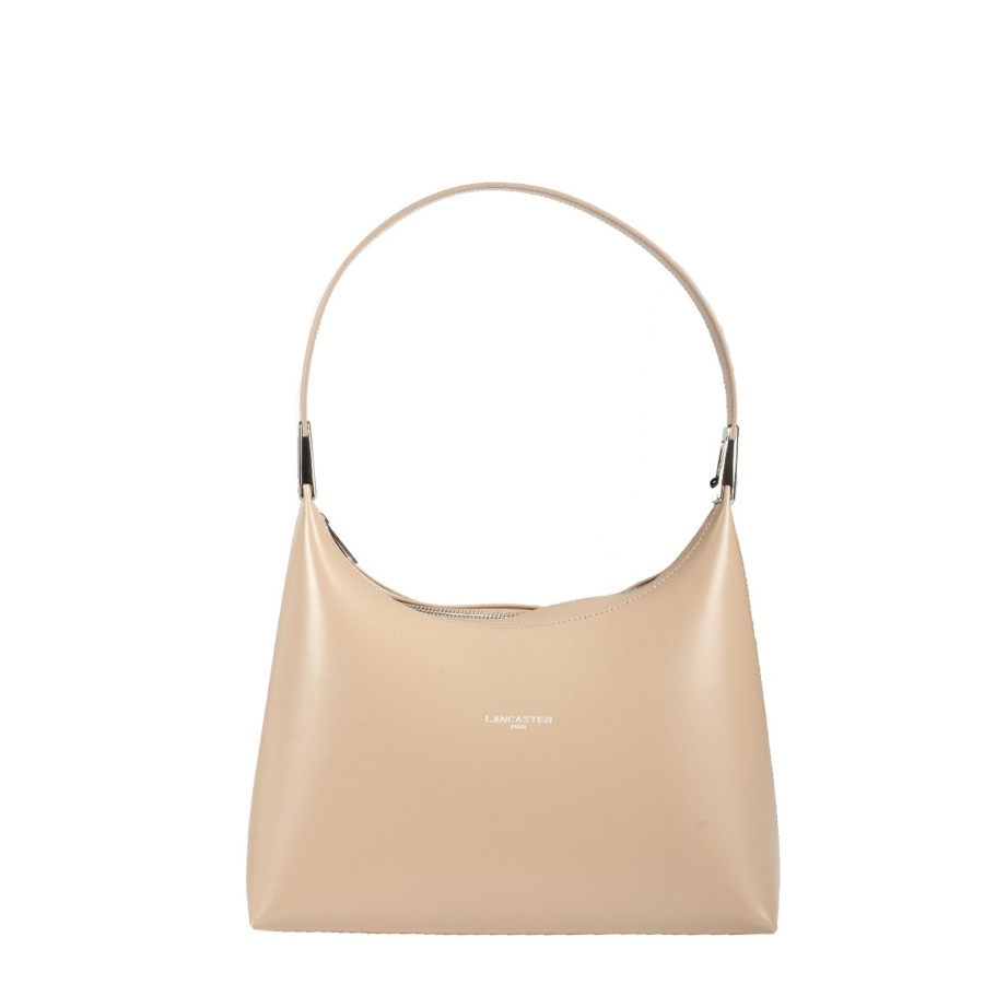 Femme Lancaster Sac Porte Epaule | Sac Epaule En Cuir Suave Ace Lancaster Beige