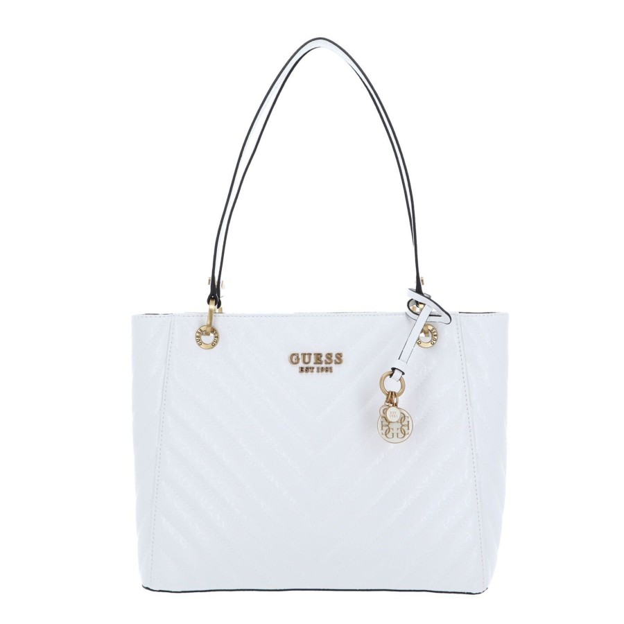 Femme Guess Sac Porte Epaule | Shopping Jania Guess Blanc