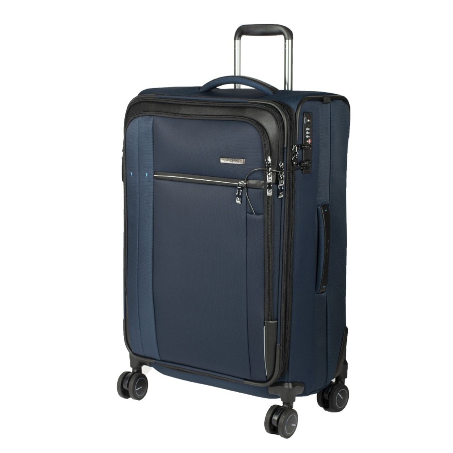 Bagages Samsonite Valise 4 Roues Souple | Valise Extensible 78Cm Spectrolite 3.0 Samsonite Bleu