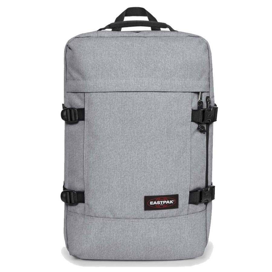 Femme Eastpak Sac A Dos | Grand Sac A Dos Cabine 42L Travelpack Eastpak Gris Sunday