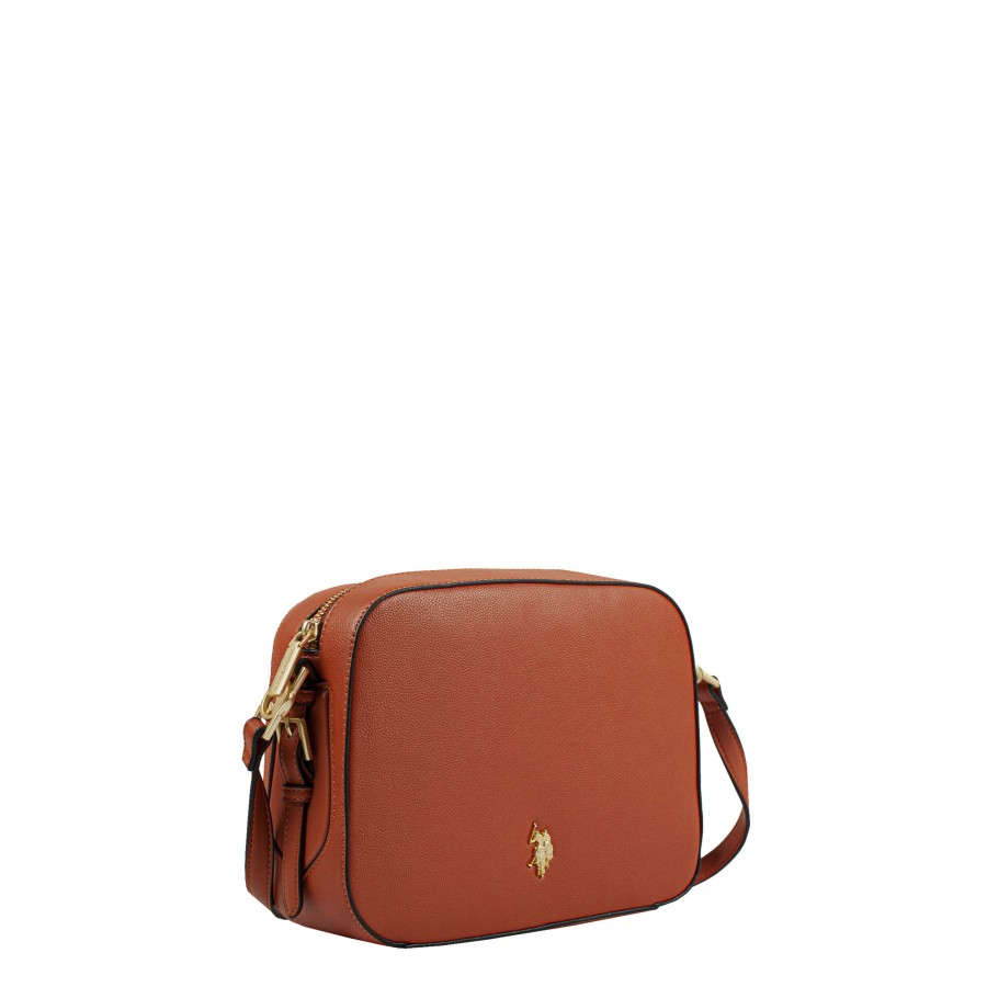 Femme Us Polo Sac Porte Bandouliere / Porte Travers | Sac Travers Forest Us Polo Camel