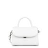 Femme Lancaster Sac Porte Main | Petit Sac A Main En Cuir Suave Even Lancaster Blanc