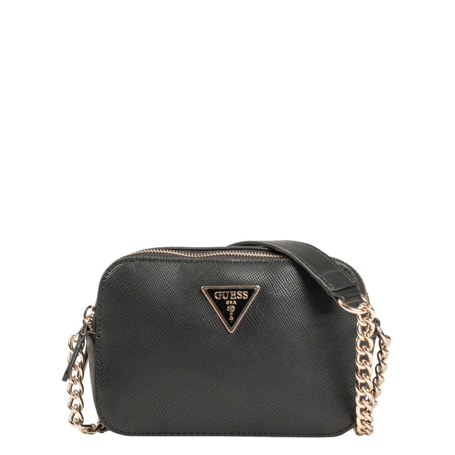 Femme Guess Sac Porte Epaule | Sac Travers Noelle Guess Noir