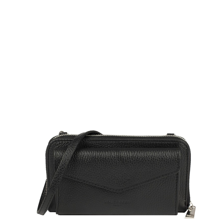 Femme Lancaster Portefeuille | Compagnon En Cuir Firenze Lancaster Noir