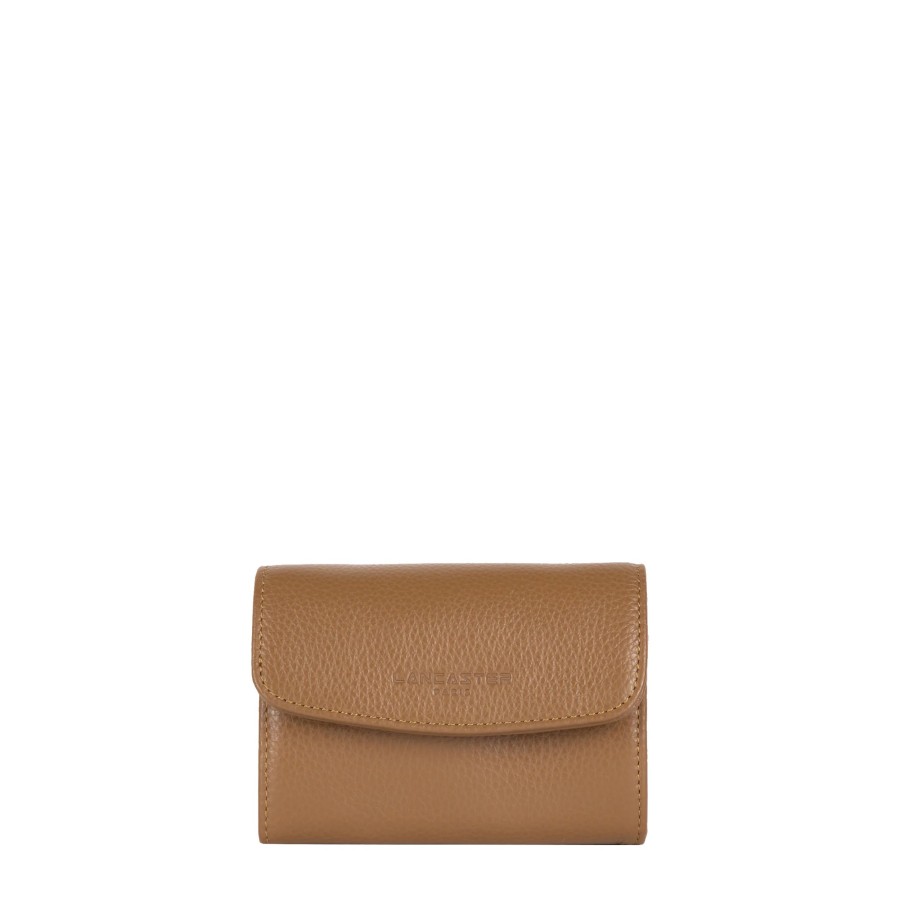 Femme Lancaster Portefeuille | Petit Portefeuille En Cuir Foulonne Pm Lancaster Camel