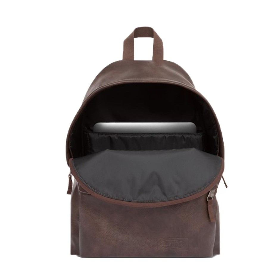 Scolaire Eastpak Sac A Dos | Sac A Dos Padded Pak'R Grained Eastpak Grained Brown