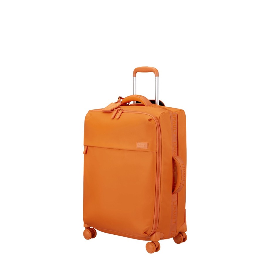 Bagages Lipault Valise 4 Roues Souple | Valise 63 Cm Plume Lipault Orange