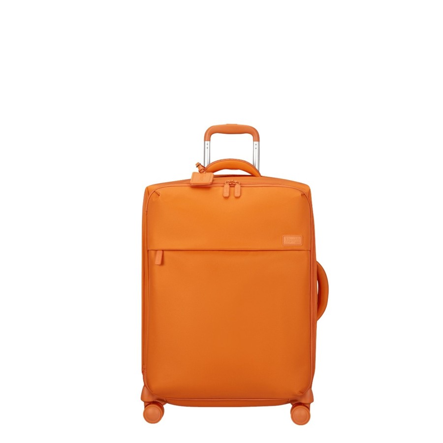 Bagages Lipault Valise 4 Roues Souple | Valise 63 Cm Plume Lipault Orange