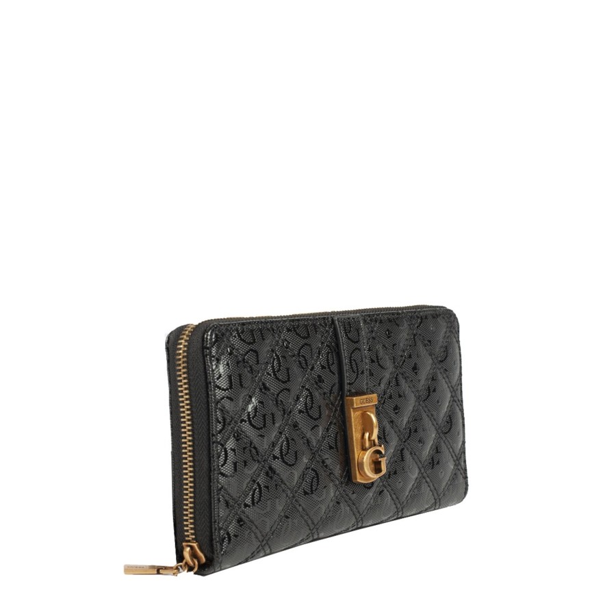 Femme Guess Portefeuille | Compagnon Noir Gaia Slg