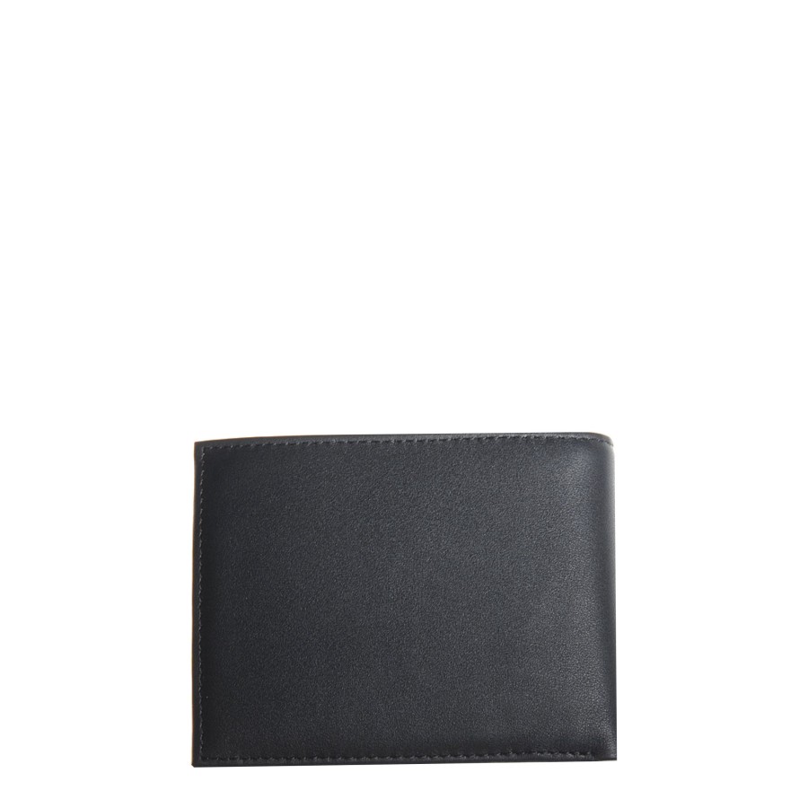 Homme Tommy Hilfiger Portefeuille | Portefeuille A Rabat Eton Tommy Hilfiger Noir